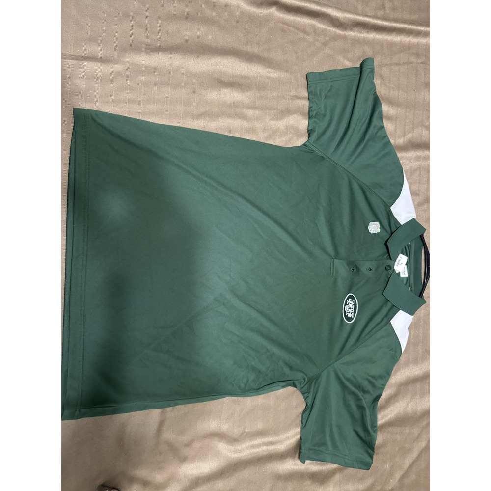 NY Jets NFL team apparel brand new large collared shirt